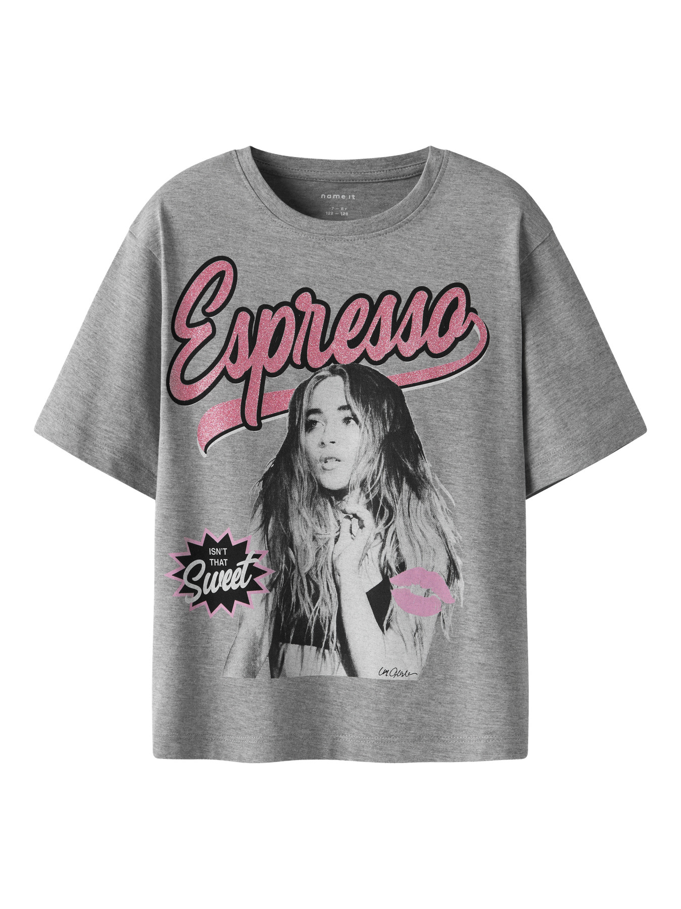 NAME IT T-shirt Odassa Cicons Grey Melange