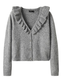 LMTD Flæse Cardigan Reave Light Grey Melange