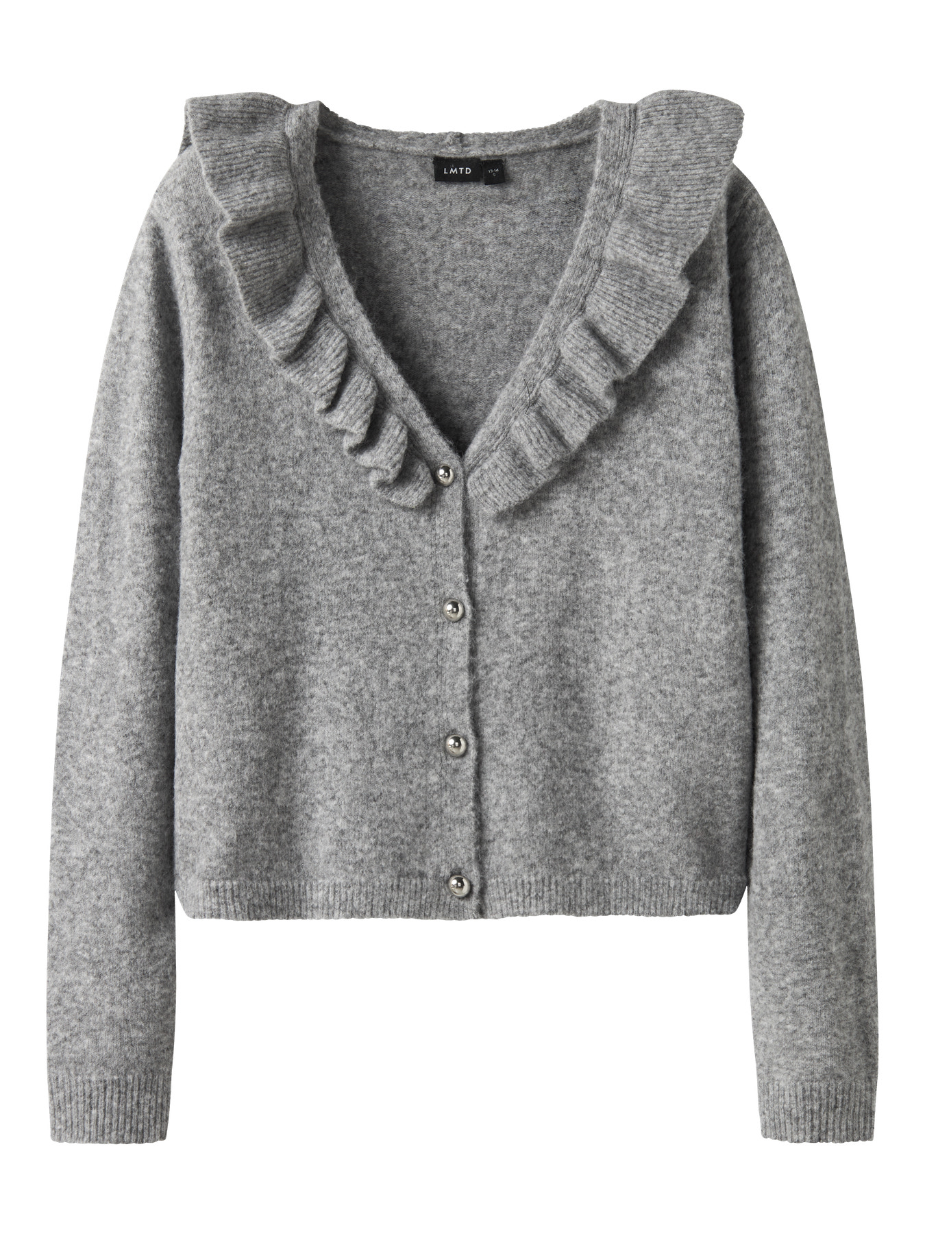 LMTD Flæse Cardigan Reave Light Grey Melange