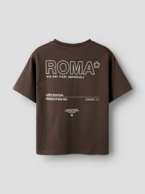 NAME IT T-shirt Felix Chocolate Brown