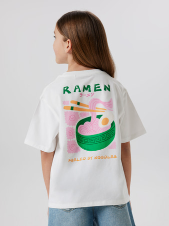 NAME IT T-shirt Fannie Bright White Ramen