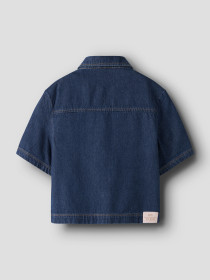 NAME IT Nkflea Oversize 2/4 Dnm Shirt 2105-rm B - Dark Blue Denim