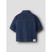NAME IT Nkflea Oversize 2/4 Dnm Shirt 2105-rm B - Dark Blue Denim
