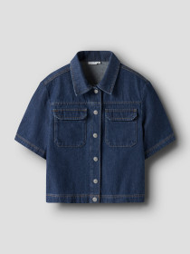 NAME IT Oversize Shirt Flea Dark Blue Denim