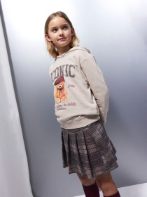 NAME IT Plisseret Nederdel Rarpu Seal Brown