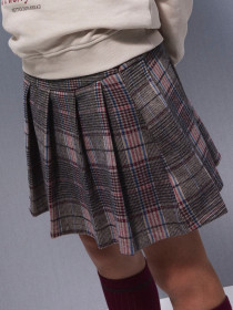 NAME IT Plisseret Nederdel Rarpu Seal Brown