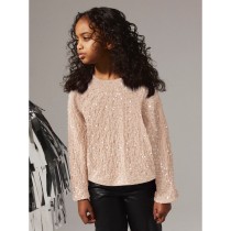 NAME IT Paillet Bluse Rusitta Jet Stream