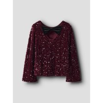 NAME IT Paillet Bluse Rusitta Burgundy