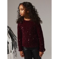 NAME IT Paillet Bluse Rusitta Burgundy