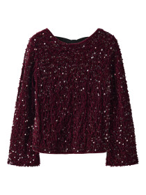 NAME IT Paillet Bluse Rusitta Burgundy