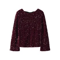 NAME IT Paillet Bluse Rusitta Burgundy