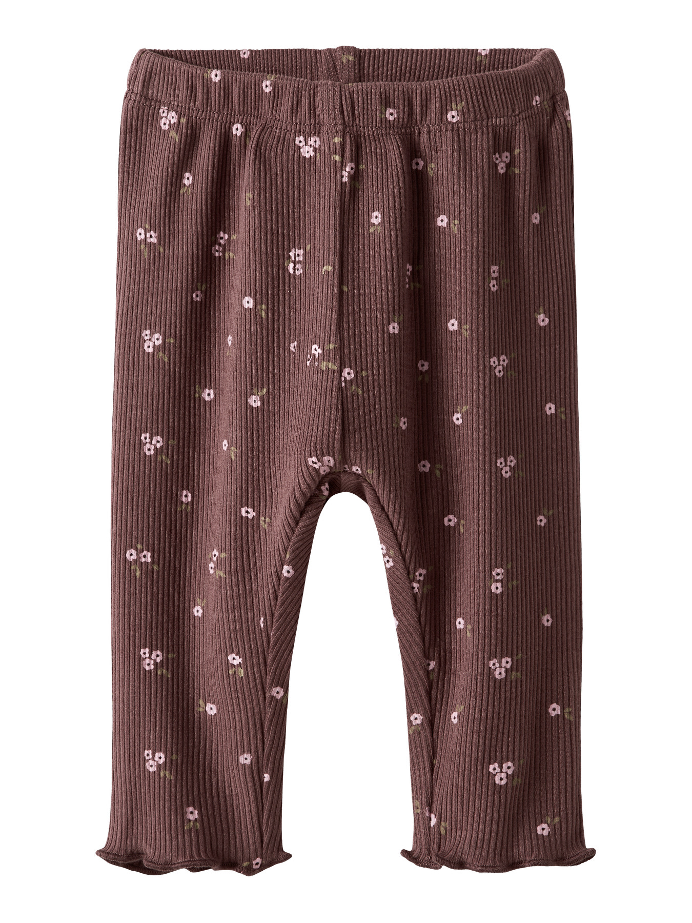 NAME IT Rib Leggings Soho Peppercorn billede