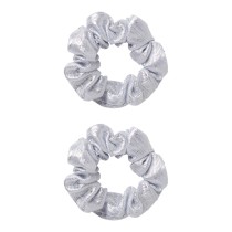 NAME IT Hårelastikker 2-Pak Riglitter Silver