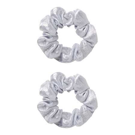 NAME IT Hårelastikker 2-Pak Riglitter Silver