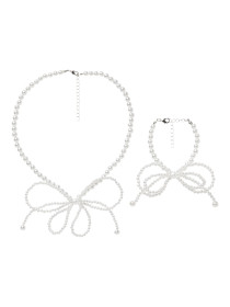 NAME IT Perle Smykkesæt Runa Cloud Dancer