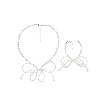 NAME IT Perle Smykkesæt Runa Cloud Dancer