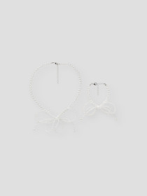 NAME IT Perle Smykkesæt Runa Cloud Dancer