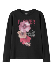 NAME IT Langærmet Bluse Saga Black