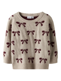 NAME IT Striktrøje Senya Cement