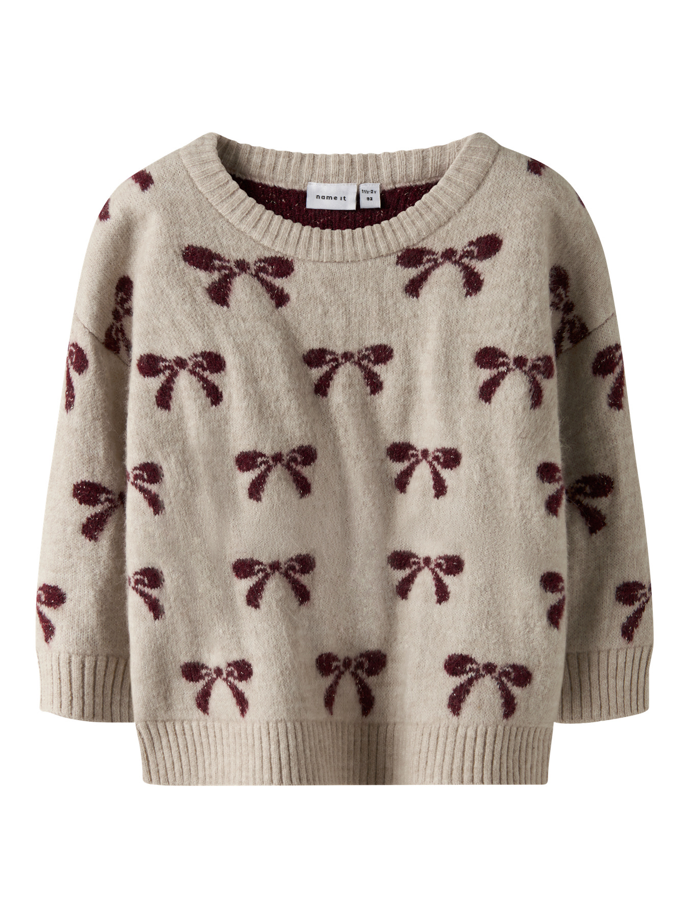 NAME IT Striktrøje Senya Cement