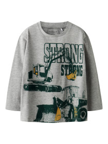 NAME IT Bluse Sennet Grey Melange