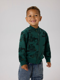 NAME IT Sweat Cardigan Storm Bistro Green