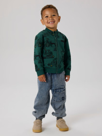 NAME IT Sweat Cardigan Storm Bistro Green