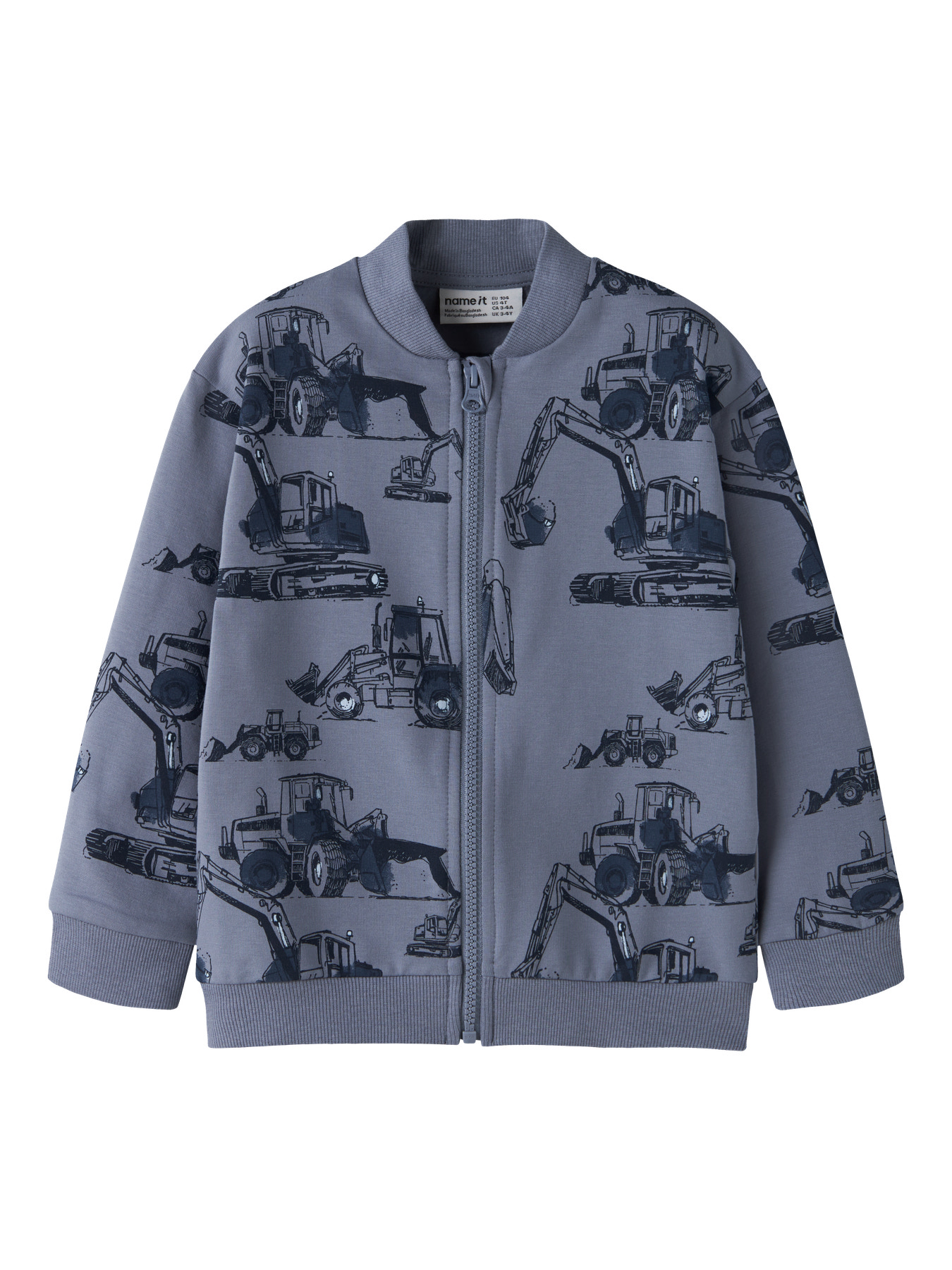 NAME IT Sweat Cardigan Storm Flint Stone