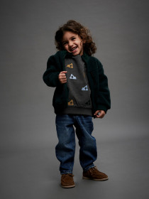 NAME IT Sweatshirt Sandro Dark Grey Melange