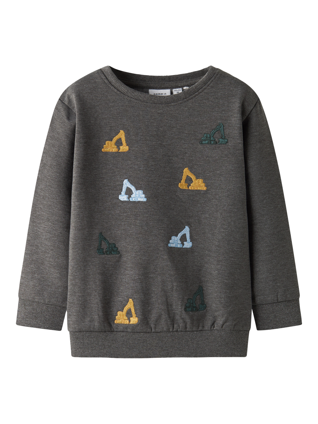 NAME IT Sweatshirt Sandro Dark Grey Melange