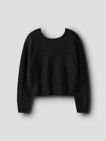 NAME IT Glimmer Striktrøje Simra Black