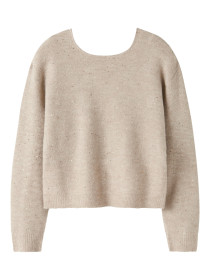 NAME IT Sløjfe Striktrøje Simra Cement