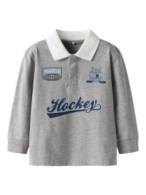 NAME IT Polo Bluse Sido Grey Melange