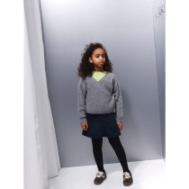 NAME IT Striktrøje Sanie Grey Melange