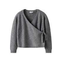 NAME IT Striktrøje Sanie Grey Melange