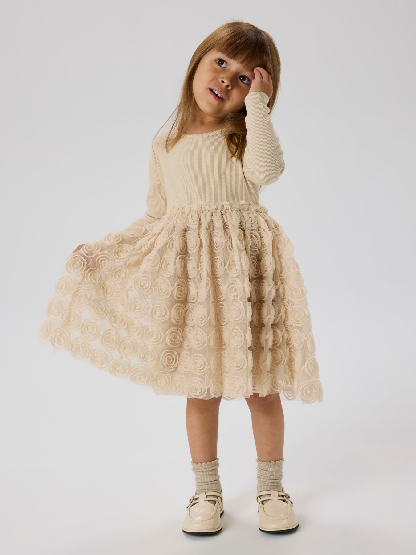 NAME IT Kjole Sykia Cement