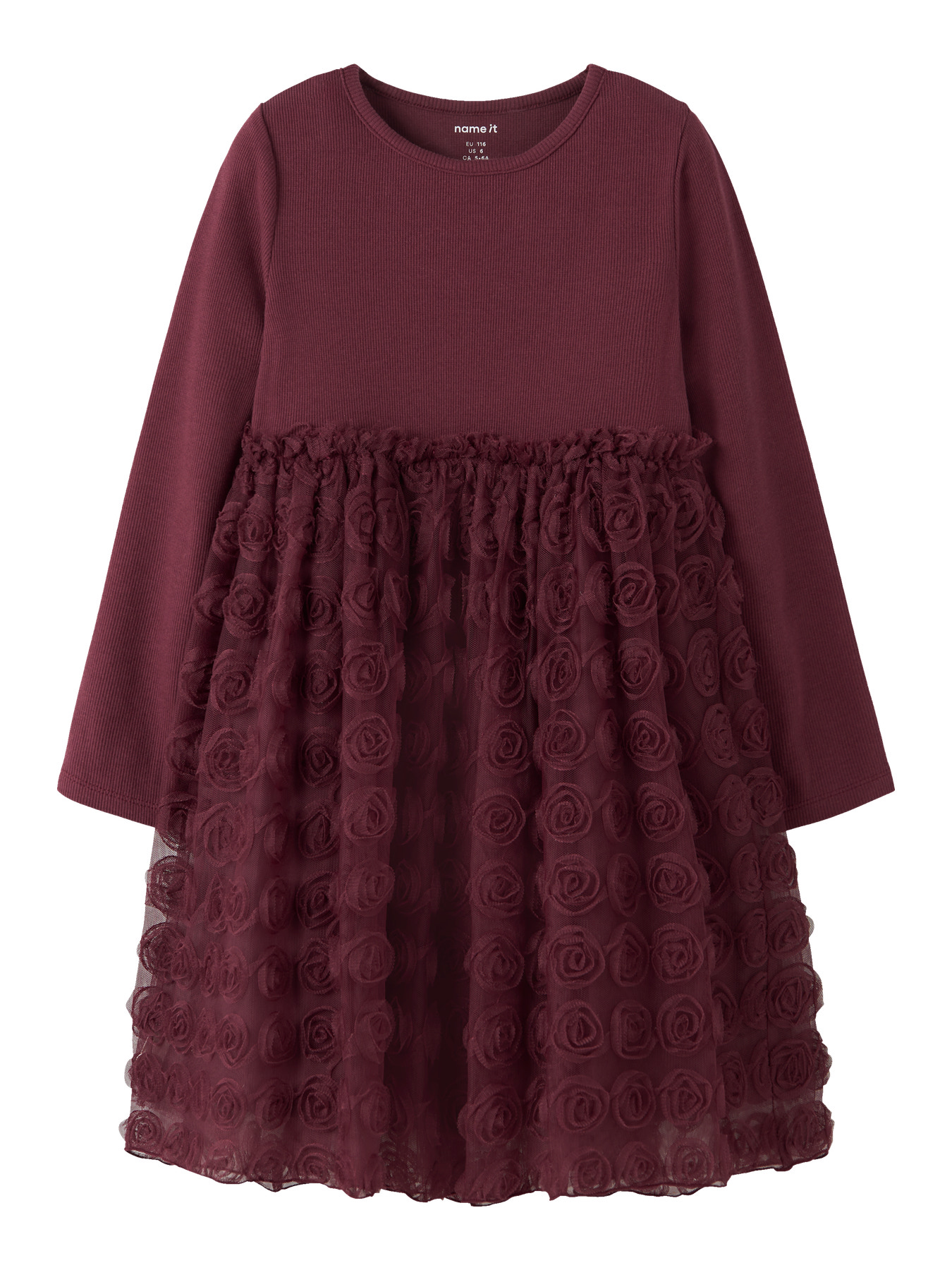 NAME IT Kjole Sykia Burgundy