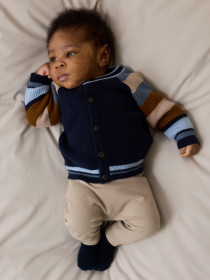 NAME IT Strik Cardigan Sand Navy Blazer