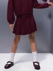 NAME IT Strik Nederdele Sonia Burgundy