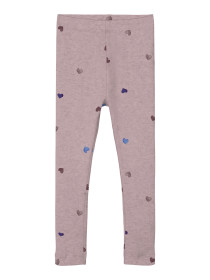 NAME IT Leggings Nutti Burnished Lilac Hearts