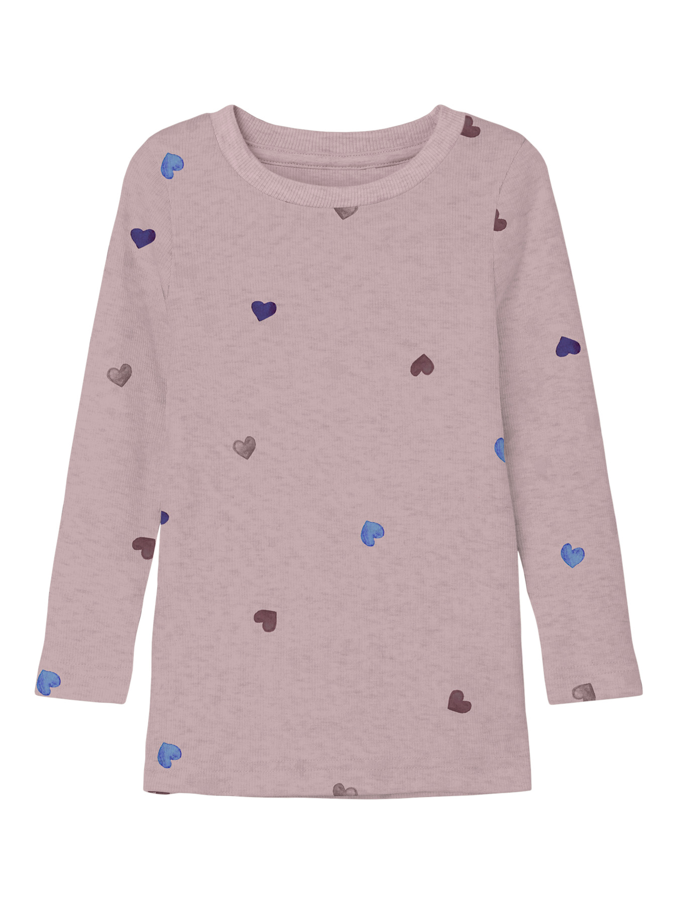 NAME IT Bluse Nutti Burnished Lilac Hearts