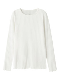 NAME IT Langærmet Bluse Vibse Cloud Dancer