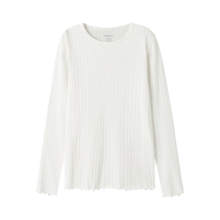 NAME IT Langærmet Bluse Vibse Cloud Dancer