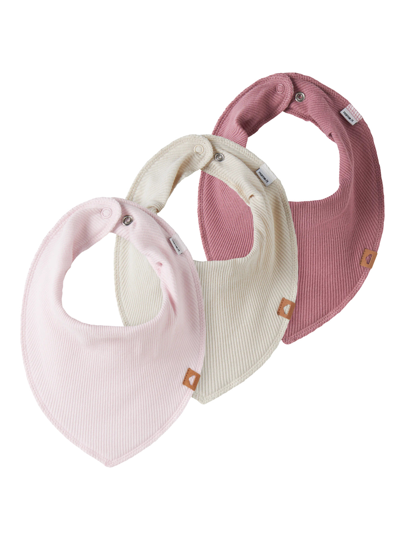 Name It Savlesmæk - Rib - 3-pak - NbfYvette - Almond Milk/Cradle