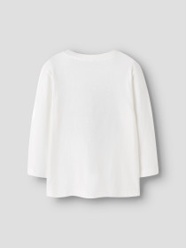 NAME IT Bluse Vosmas Cloud Dancer Santa