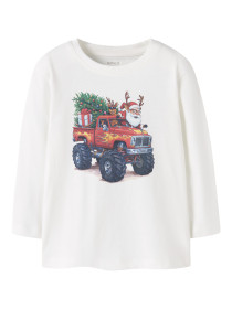 NAME IT Bluse Vosmas Cloud Dancer Santa
