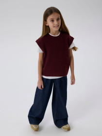 NAME IT Strik Vest Oneifyly Burgundy