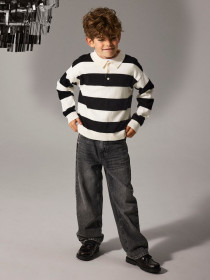 NAME IT Polo Streiktrøje Obert Black