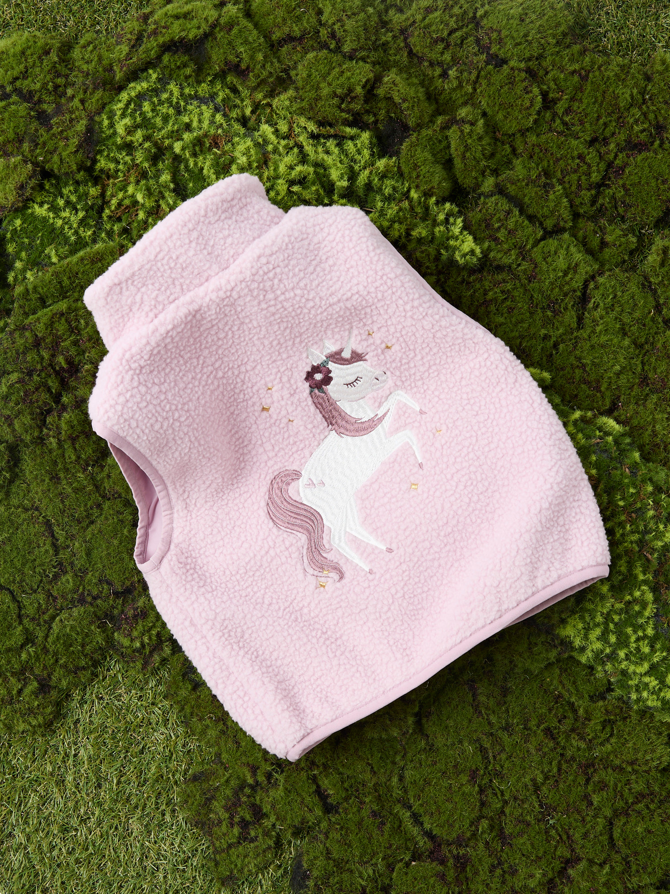 Name It Teddyvest Keepsake Lilac Med Enhjørning Broderi - Str. 3y 98cm