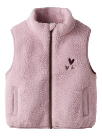 NAME IT Vest Mall Sherpa Keepsake Lilac